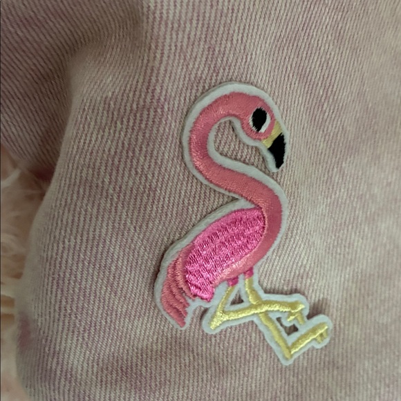 GAP Kids Light Pink Jean Jacket with Fun Patches - Picture 5 of 7